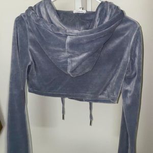 velvet cropped jacket